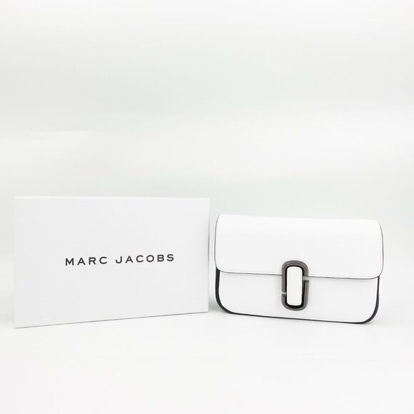 Marc Jacobs Women's The Bicolor J Marc Shoulder Bag White OS - Picture 1 of 12